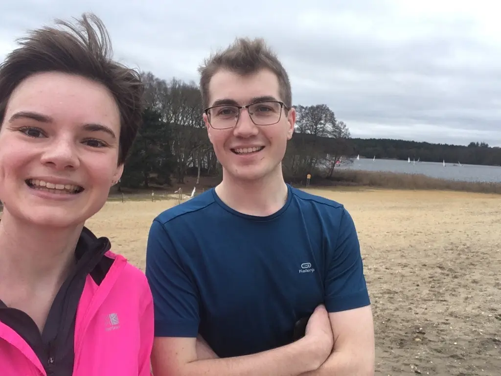 Mid-run at Frencham Littlepond